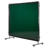 Welding Screen with Frame, 3-Panel 1.74 x 2.34m Welding Curtain Screen, Flame-Resistant Vinyl V952-SMPF68FTYKJL3GT47001V0