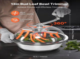 Bud Leaf Bowl Trimmer, 335 mm Manual Bud Trimmer, with Sharp Stainless Steel Blades, Visual Cutting, V952-SDKSCJ13YCSDM3MZQ001V0