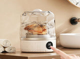 Mini Portable Washing Machine Rechargeable Small Clothes Washer for Travel Use White V1263-JX-7248-2
