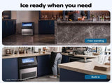 Devanti 35kg Commercial Ice Maker Freestanding Ice Cube Machine IM-B-ZB35F-COM