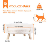 Luxury Round Pet Sofa Bed 60cm Soft Cushion Anti-skid V178-66937