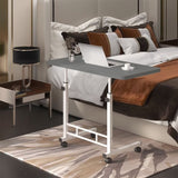 SOGA 2X 40x80cm Gray Bedside Table Movable Bedroom Desk Student Computer Table TABLEPORT01X2