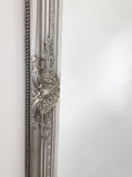 French Provincial Ornate Mirror - Antique Silver - Small 80cm x 110cm V292-MIRR-FRN012