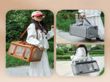 Multifunctional Pet Travel Bag Large Capacity, Breathable, Portable, Handheld or Crossbody Pet Bag V1265-AU-071-HUI