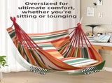 Black Oversized Hanging Swing Chair Canvas Hammock 2 Pack 45 x 45CM Pillows Set V888-ELOSUNG55282-2