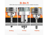 Magnetic Drill, 1450W Motor 1.6 in Boring Diameter,810 lbf Portable Electric Mag Drill Press, with V952-CLZTJ2J40MMMO8WSCV3
