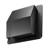 VEVOR 149 mm Hooded Wall Vent Cover SPCC Steel Roof Exhaust 1 Pack Black V952-QBPQTFKZSFX68VX60001V0