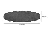 Marlow Floor Rug Area Rugs Cloud Fluffy 80X200cm Grey FR2030-80X200-GY_NZ