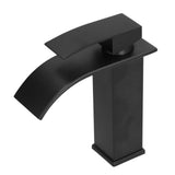G1/2 Mixer Water Tap Basin Sink Faucet with Long Handle for Bathroom Hotel Homestay Black V1294-YM0710-3112210077011