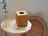 Rattan Tissue Box Cover Square, Hand Woven Wicker Tissue Holder, 5.5 x 5.5 X 5.7 inch, V1189-LWWAL-20260325-00404