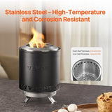 VEVOR Tabletop Fire Pit 6 inch Stainless Steel Fireplace Indoor Outdoor Black V952-ZMSHKJSHSYZTT4FIPV0