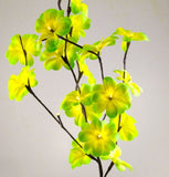 1 Set of 50cm H 20 LED Green Frangipani Tree Branch Stem Fairy Light Wedding Event Party Function V382-GRFRANGISTEMBATT