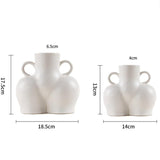 Small Matte Gray Ceramic Vase For Home Decor And Dried Flower Arrangements PRL-6107722750DBT