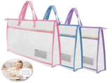 3Pcs Project Bag, 17.713 inch A3 Waterproof Mesh Zipper Bag Craft Storage Bag with Handles for V1369-AZ3-W-15724
