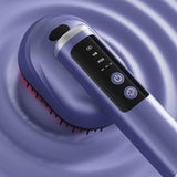 Wireless Electric Hair Comb with Vibration and Oil Mist Spray - Blue V1263-JX-8223-1