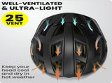 OutdoorMaster Bike Helmet Adult Men Women MIPS Certified Bicycle Helmet with Two Removable Liners & V1168-0B-DNEM-XI0L