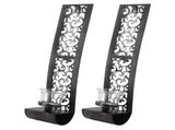 2pcs Wall Candle Holders Exquisite Iron Art Wall Candlestick Durable Antique Candle Scones Wall V1294-YM0703-3115230035011