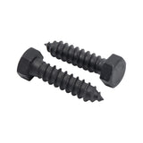 1/2" x 2, 25-Piece Black Bolts, Rustproof 4-Layer Ceramic BLAKOTE, 2X Protection of Galvanized V1258-DP02-F-80