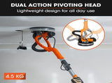 Unimac 225mm 750W Telescopic Long Reach Dry Wall Sander Kit, Foldable, Vacuum System, LED Worklight, V219-SNDDRYUMLA7A