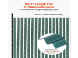 Bottom Locking Privacy Slats, Single-Wall Vertical Bottom-Locking Slats for Chain-Link Fence, V952-DBYSBTDBPE5FG3HV0V0