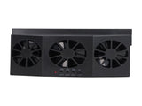 Car Exhaust Fan Solar Powered Air Circulating Fan Car Window Vent Fan for Odor Removal Heat V1294-YM0901-3113240171511