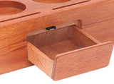 8 in 1 Wooden Coffee Tamper Station 51 To 54mm Height Adjustable Organizer Station 7 Compartments 1 V1294-YM0901-3118240165311
