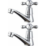 1 Pair Bathroom Sink Faucet Hot and Cold Basin Faucet V1237-ZY-715-191