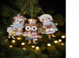 Christabelle 3 Victorian Animal Christmas Ornaments Assorted Novelty 10cm Xmas Tree Decorations 112_SHD2005