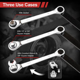 15PCS Serpentine Belt Tool Kit Tensioner Pulley Alignment Wrench Crow Socket V1097-BSTZ-0001