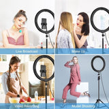 11.8 Dual Colour Led Ring Light With Phone Clamp - 3 Modes V562-B656UP