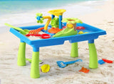 Keezi Kids Sand and Water Table Windmill Shovel Outdoor Sandpit Toys Beach Play PLAY-WINDMIL-BU