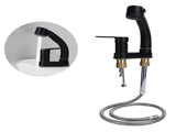 G1/2 Kitchen Cold and Hot Water Faucet Rotatable Sink Mixer Tap with Pull Out Sprayer V1294-YM0901-3112200145211