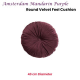KAAT Amsterdam Mandarin Purple Round Filled Cushion 40cm Diameter V442-HIN-CUSHION-MANDARIN-PURPLE-RD