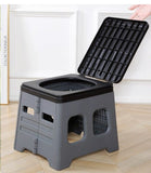 Folding Camping Toilet Compact Portable Outdoor Toilet for Camping Hiking V1102-DSZ-TOI-7756