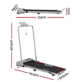 Everfit 3 in 1 Walking Pad Treadmill 12% Incline Under Desk Foldable for Home With 38cm Belt Silver TMILL-380H-2INC-SI