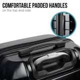 Olympus Artemis 20in Hard Shell Suitcase ABSPC Jet Black LUG-03Q-20-BK