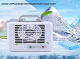 Quiet Portable Water-Cooled Fan, Ice Crystal Cooling 3 Speeds, Water Cooled Small Air Conditioner V1370-AZ4-09006