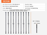 Staircase Metals, 44'' x 1/2" Galvanized Steel Decorative Banister Spindles, 10 Pack Deck V952-ZXKLGZ10G43835UVDV0