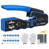 VEVOR RJ45 Crimp Tool Kit, Cat5e/Cat6/Cat6a Ethernet Crimper Crimp Pliers for 8-Pin Modular Plugs V952-WXYJQWLSJDZ28GPF7V0