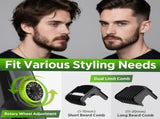 Green Beard & Hair Trimmer with Strong Vacuum Suction and Digital Display - Waterproof Rechargable V888-ELOSUNG45658