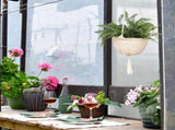 Natural Hanging Seagrass Plant Baskets Dural Layer Flower Planting Basket Holder Garden Decor V1294-YM0717-10126767