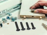 Black Metal TV Mounting Screws Set for Wall Stand Hardware Replacement Kit and V1192-AZ-W-21240