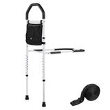 Bed Rail for Elderly, Bedside Assist Rails with Supporting Leg and PU Handrail, Adjustable Height V952-TBZCCBSTBZCBPSMCX001V0