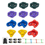 Ninja Tree Climbing Kit, 12 Tree Climbing Holds, 6 Ratchet Straps, and a Climbing Ladder, Climbing V952-PSZJTZ12PCSDLD8RSV0