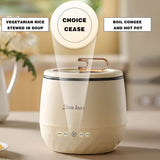 Multifunctional Electric Cooker - Mini Rice Cooker with 360&deg Heating & Non-Stick Coating V1369-AZ3-W-15429