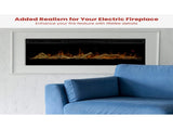 Dimplex 50-inch Linear Fireplace Driftwood and River Rock Accessory Package LF50DWS-KIT