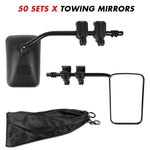 Towing Mirrors Clip on Multi Fit Clamp On Towing Caravan 4X4 Trailer 4WD 50 Pairs V211-AUEB-RM001X50