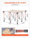 Portable Folding Workstand, 1264 x 1264 mm Collapsible Workbench, 1589 kg Weight Capacity, No V952-BXSGZTPPSL4FOJFJN001V0