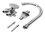 Foot Pedal Faucet Hands Free Foot Valve Flexible Hose Touchless Floor Mount Foot Control Faucet for V1294-YM0706-3112230046711