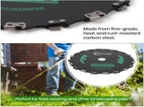 (2-Set) 9" x 20T Tooth Brush Blades - Weed Eater Saw Blade Kit with 2 Carbon Steel Round V1258-DP02-C-905